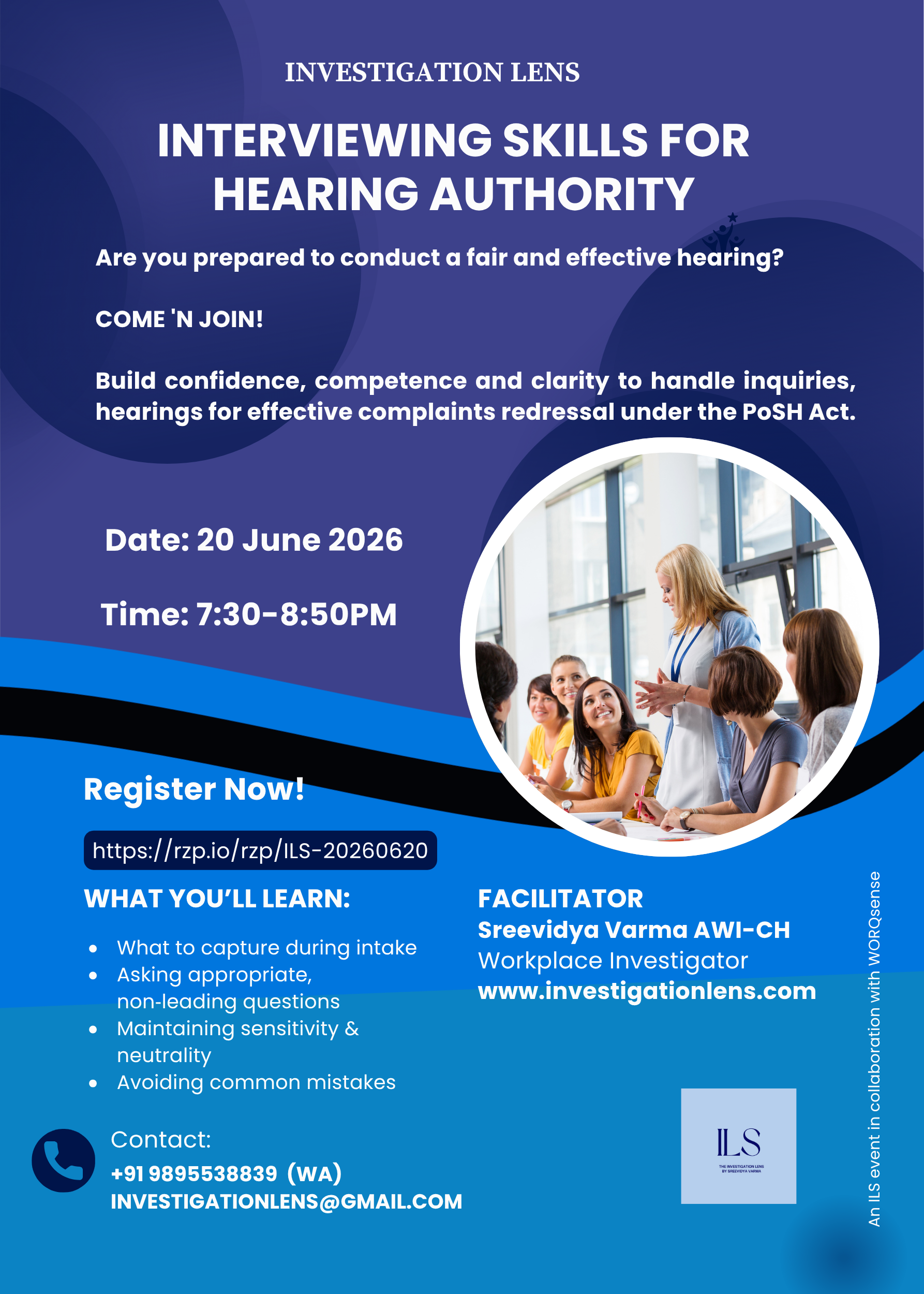 Interviewing Skills for Hearing Authority — 20 June 2026